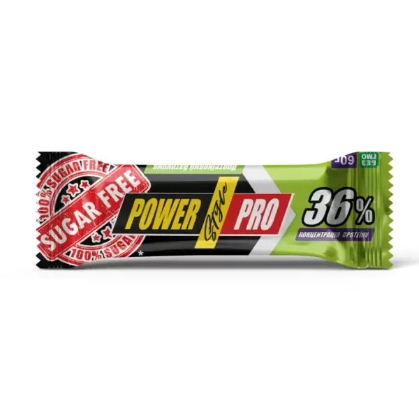 Power Pro Батончик 36% горіх без цукру 20х60 г