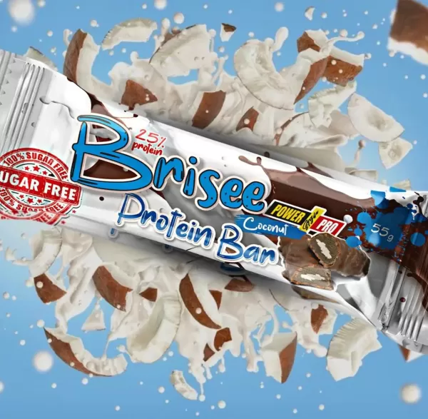 Power Pro 25% Brisee bar з кокосом без цукру 20x55g