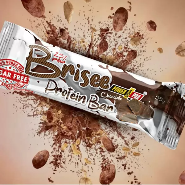 Power Pro 25% Brisee bar шоколад без цукру 20x55g