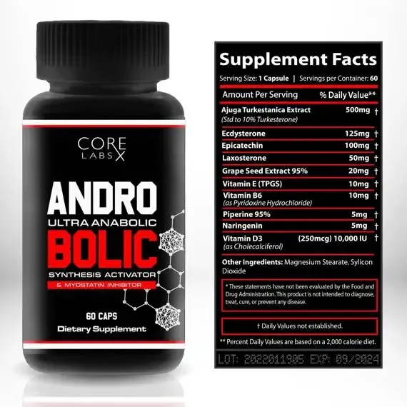 Core Labs Andro Bolic 60 caps