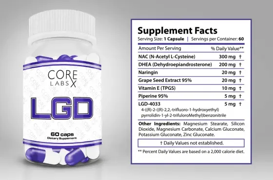 CORE LABS X LGD 60 caps