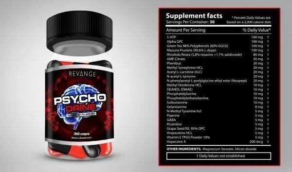 Revange Nutrition Psycho Drine 30 caps 