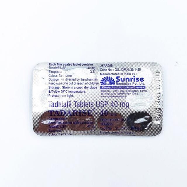 Сіаліс Tadarise 40 mg (Тадарайз 40)