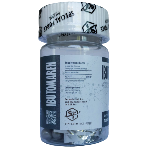 Стимулятор гормона роста ибутаморен САРМ SARMs Special Force Ibutomaren 25 мг 30 капсул